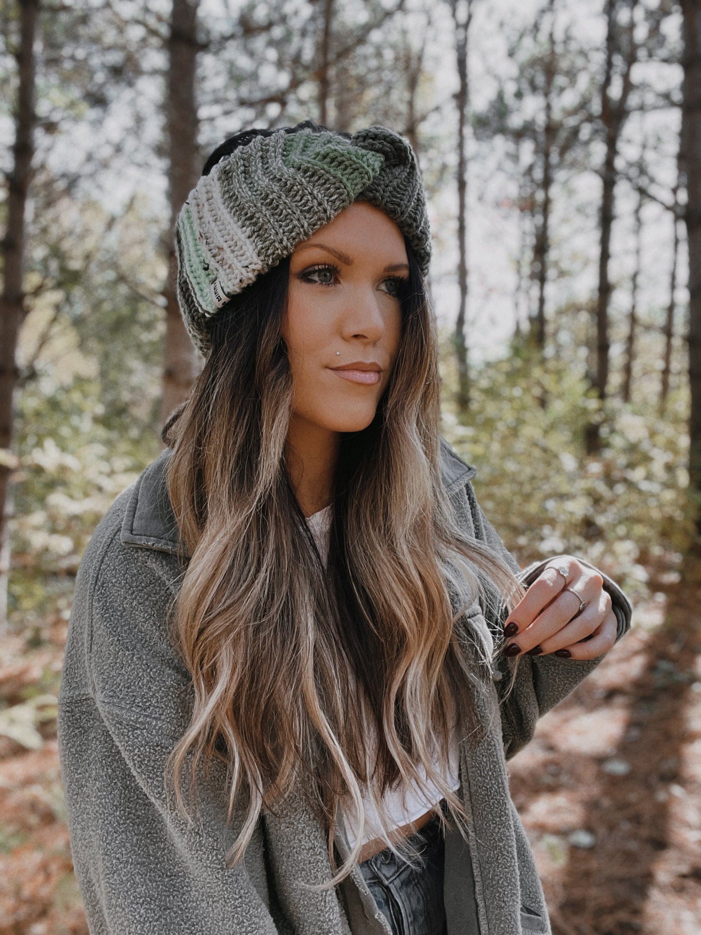 Cozy Ear Warmer | Green Multi