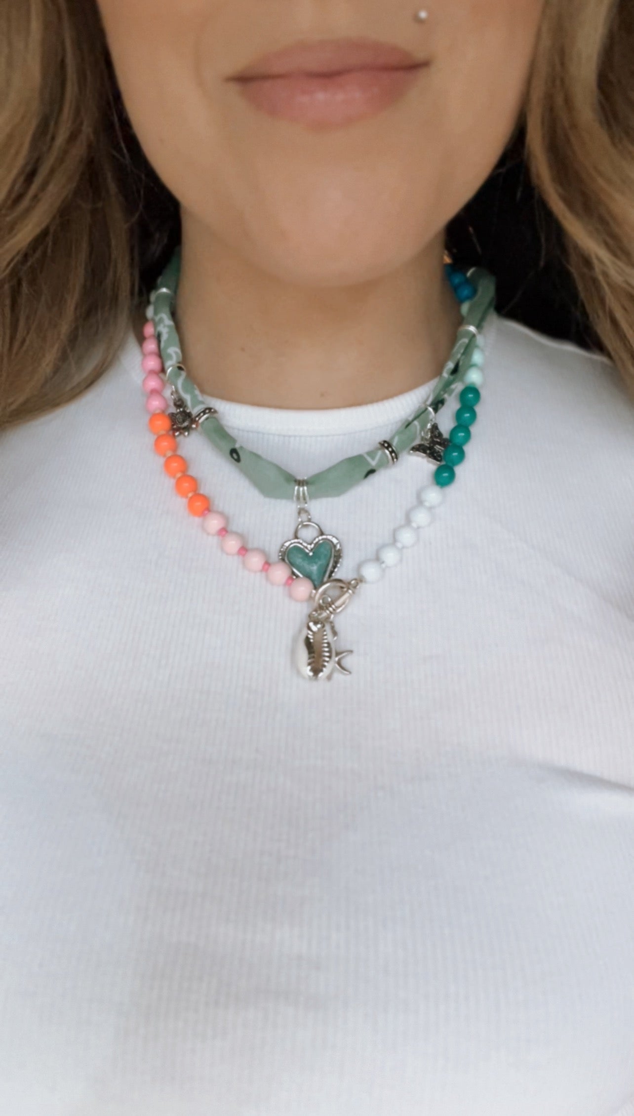 Meadow Muse Bandana Charm Necklace
