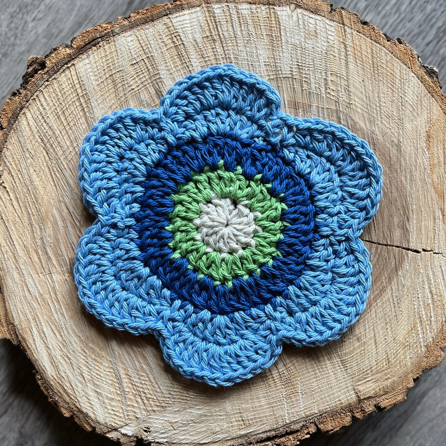 XL Flower Crochet Coaster (multiple colors)