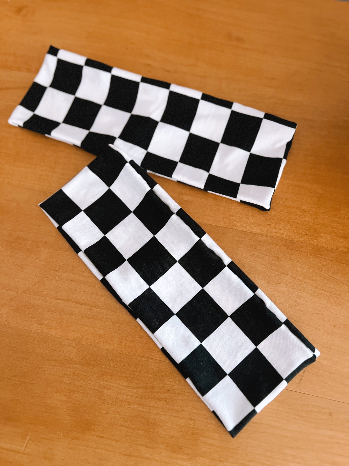 Everyday Tube Headband | Black & White Checkered