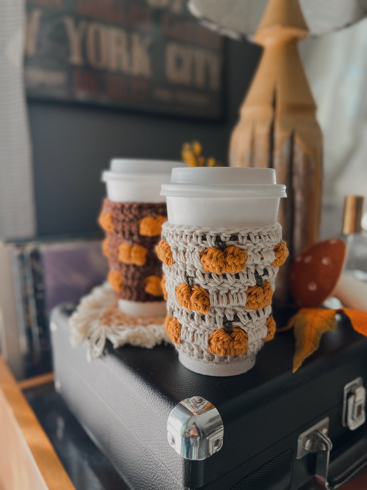 Coffee Cup Sleeve | Cream Pumpkin