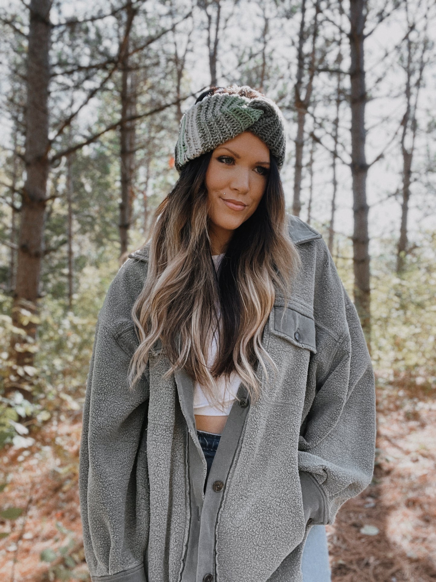 Cozy Ear Warmer | Green Multi