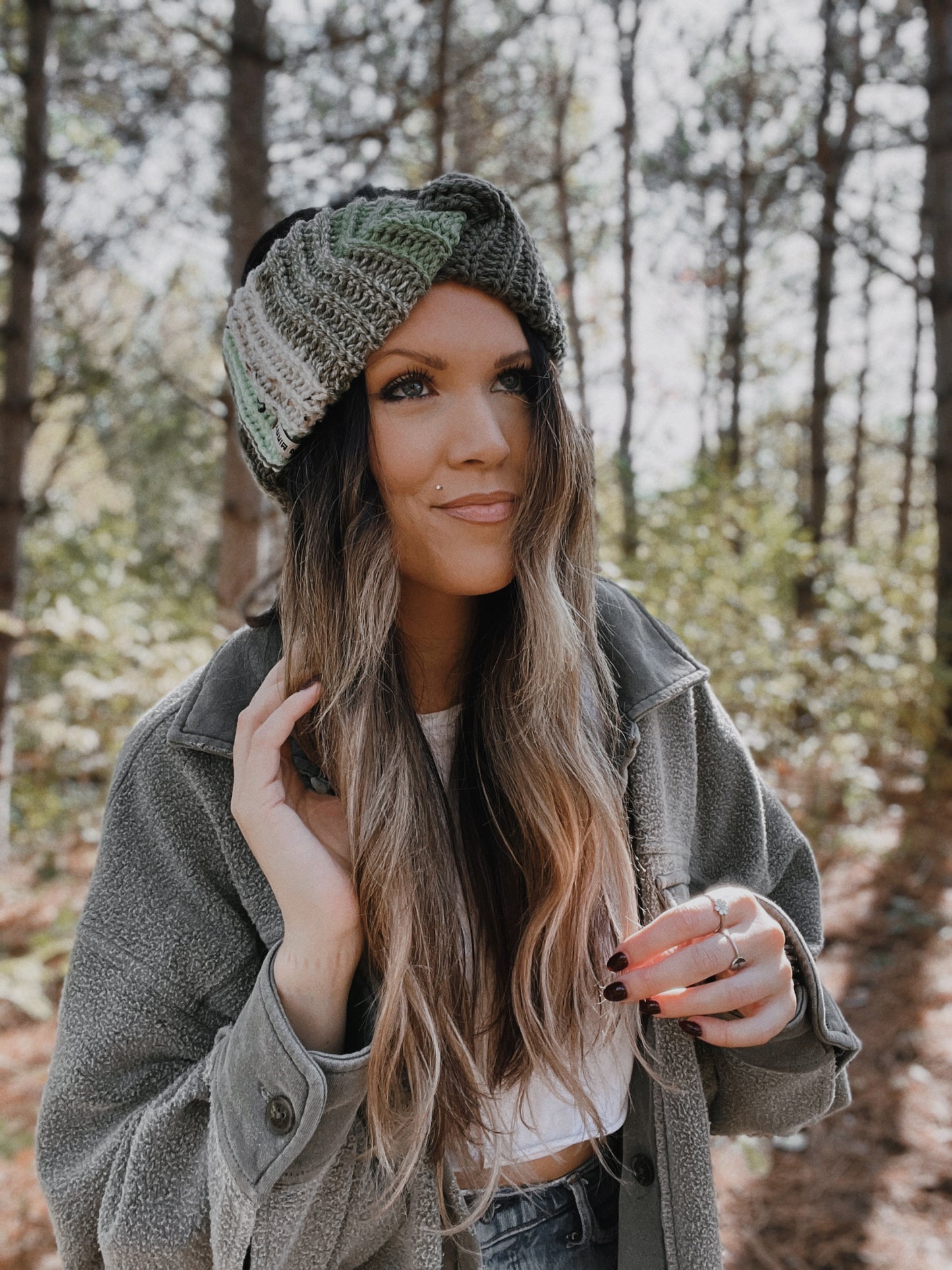 Cozy Ear Warmer | Green Multi
