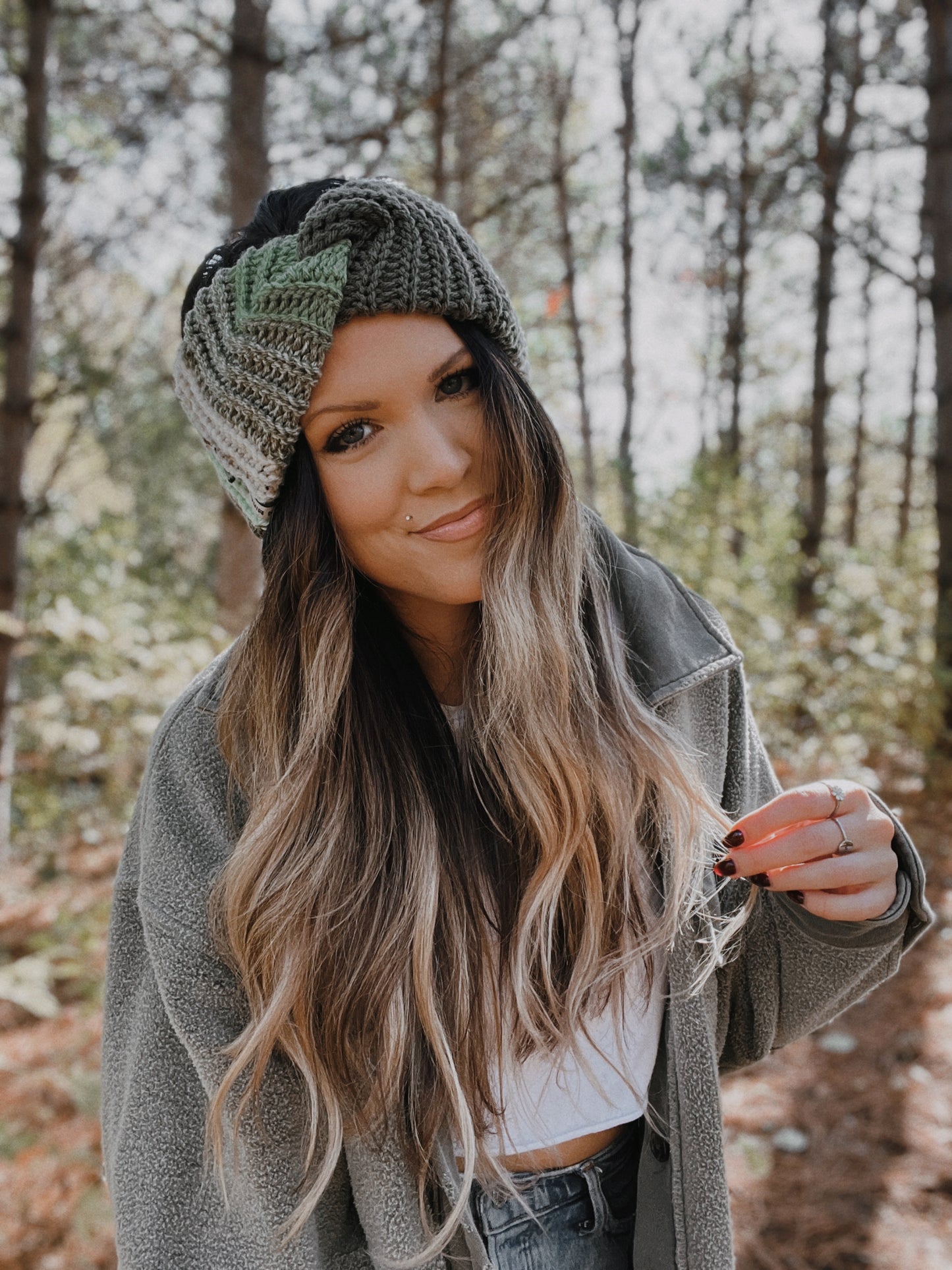 Cozy Ear Warmer | Green Multi