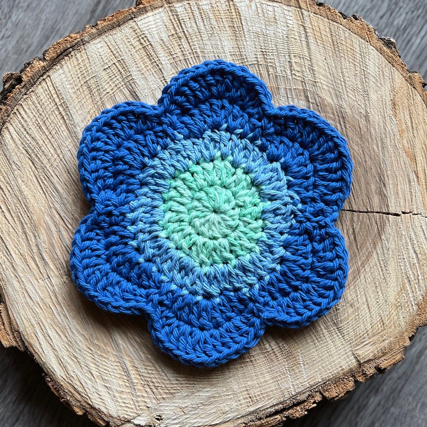 XL Flower Crochet Coaster (multiple colors)