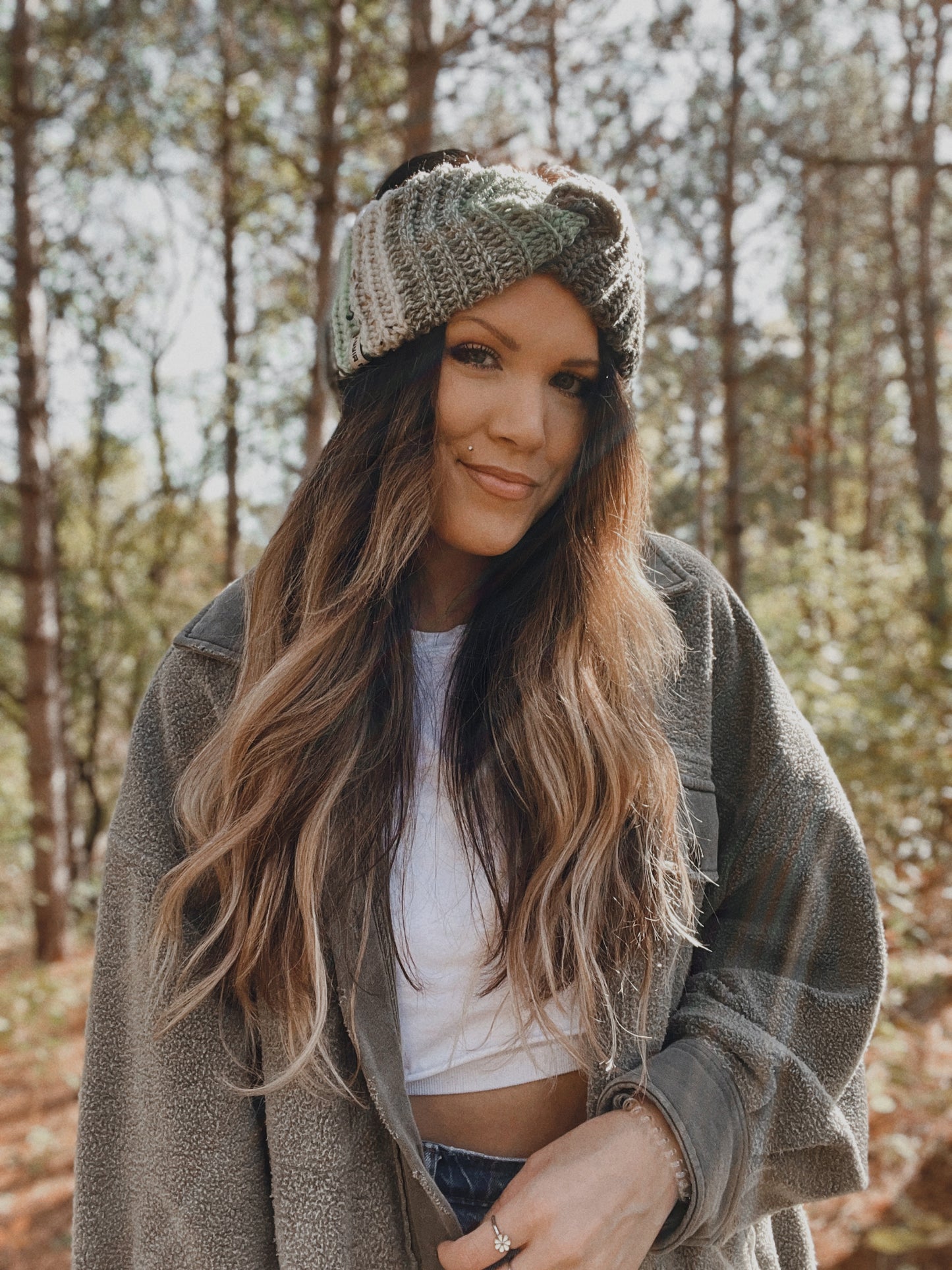 Cozy Ear Warmer | Green Multi