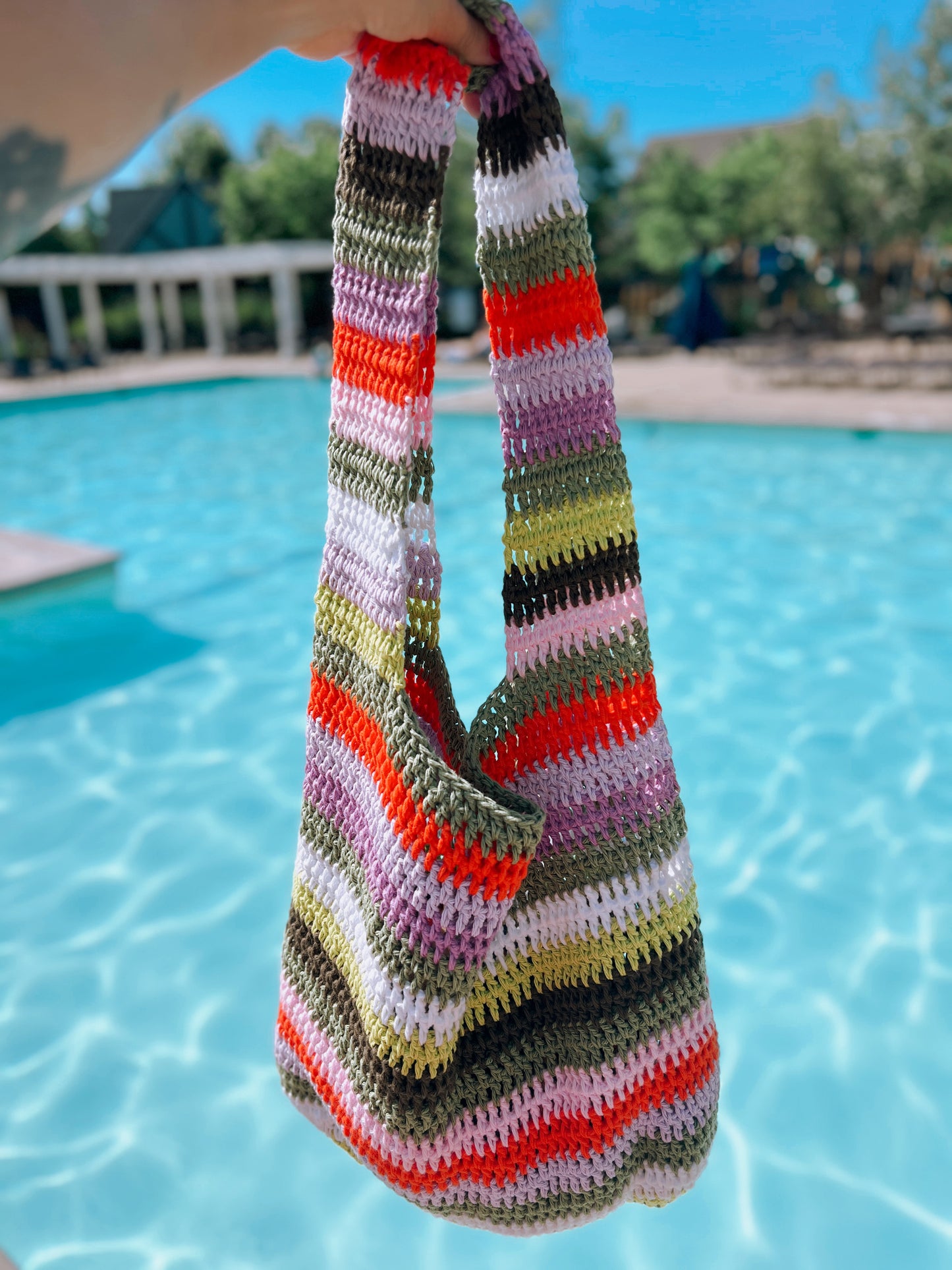 Slouchy Summer Tote Bag | Botanical Bloom