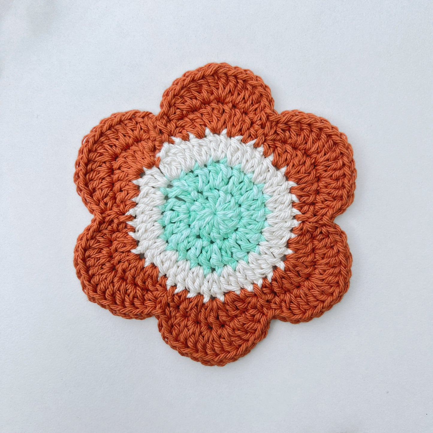 XL Flower Crochet Coaster (multiple colors)