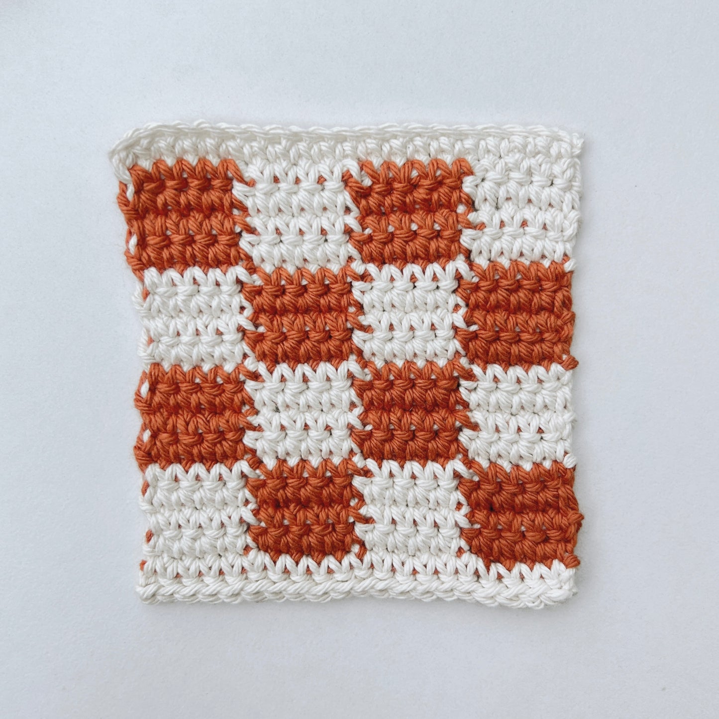 XL Check Crochet Coaster (multiple colors)