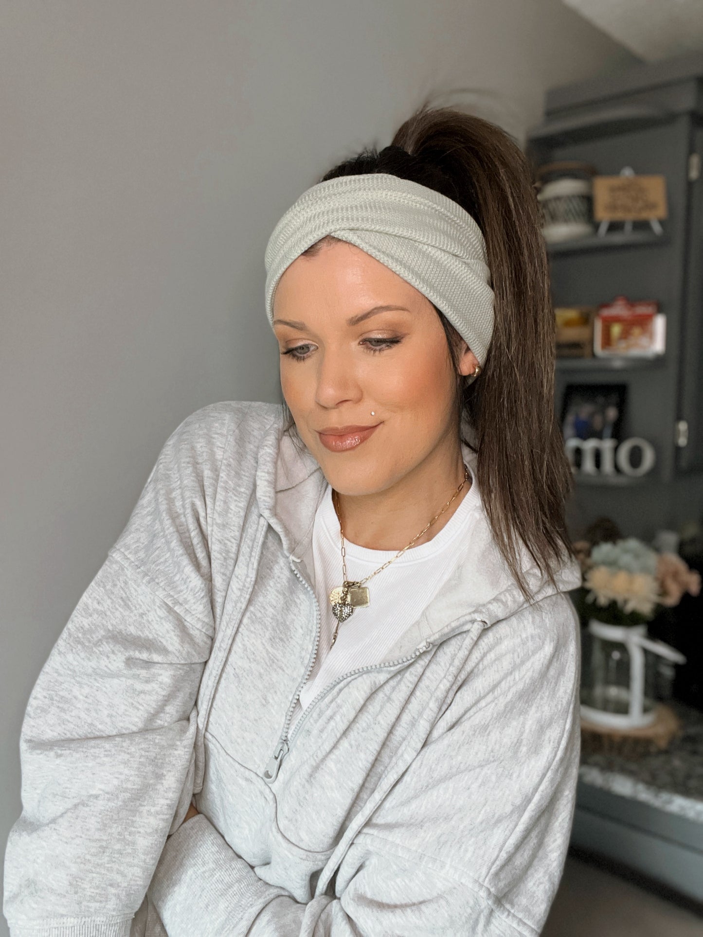 Multiwrap Headband | Sage Green Waffle