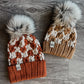 Chunky Check Beanie Adult + Baby Set [multiple sizes/made to order]