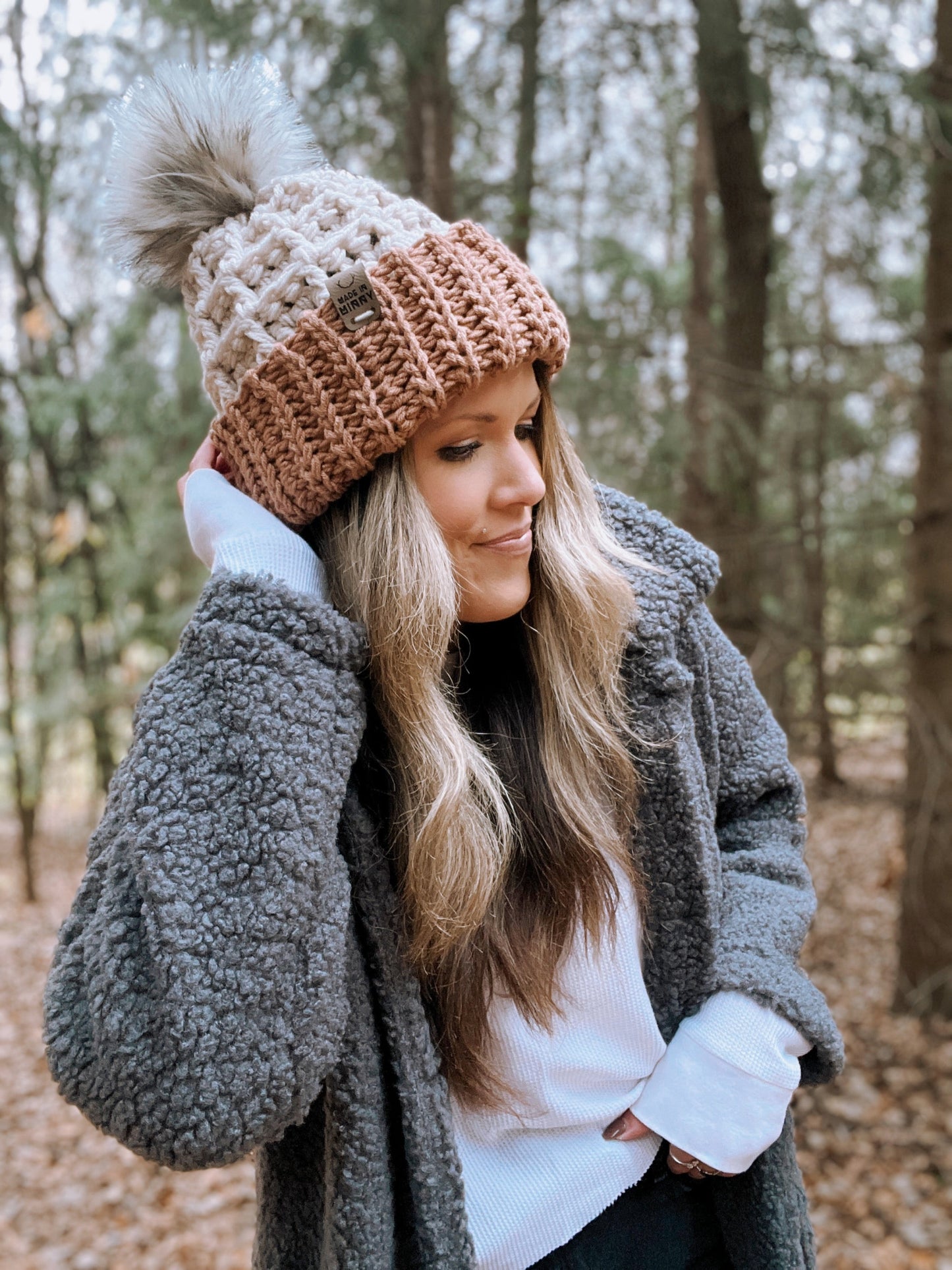 Crochet Pattern: Chunky Waffle Fold Beanie