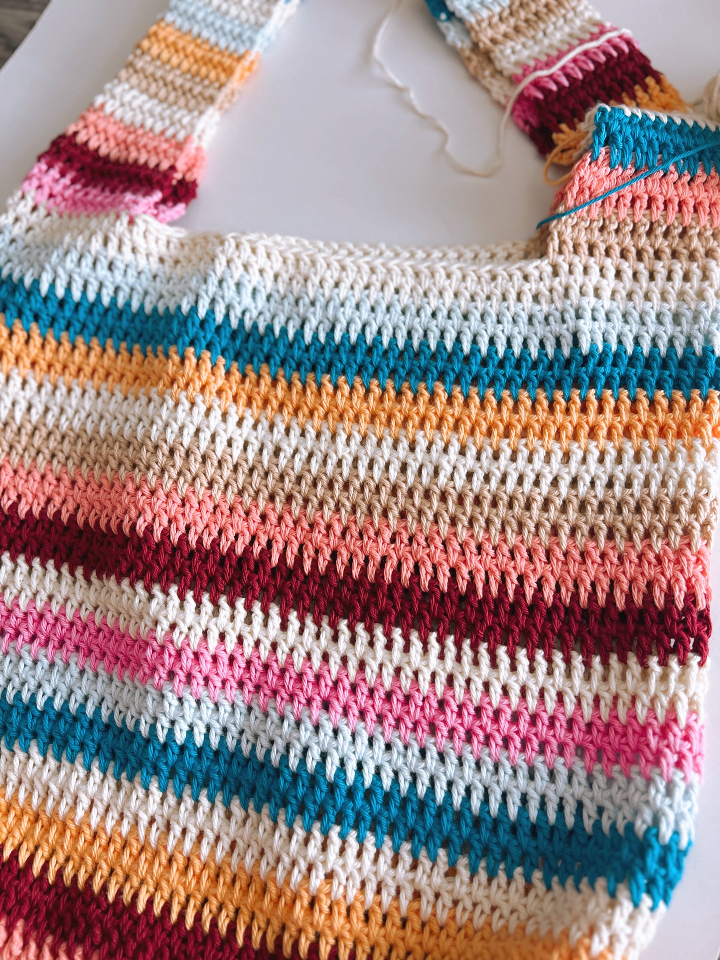 Slouchy Summer Tote Bag | Canyon Sunset