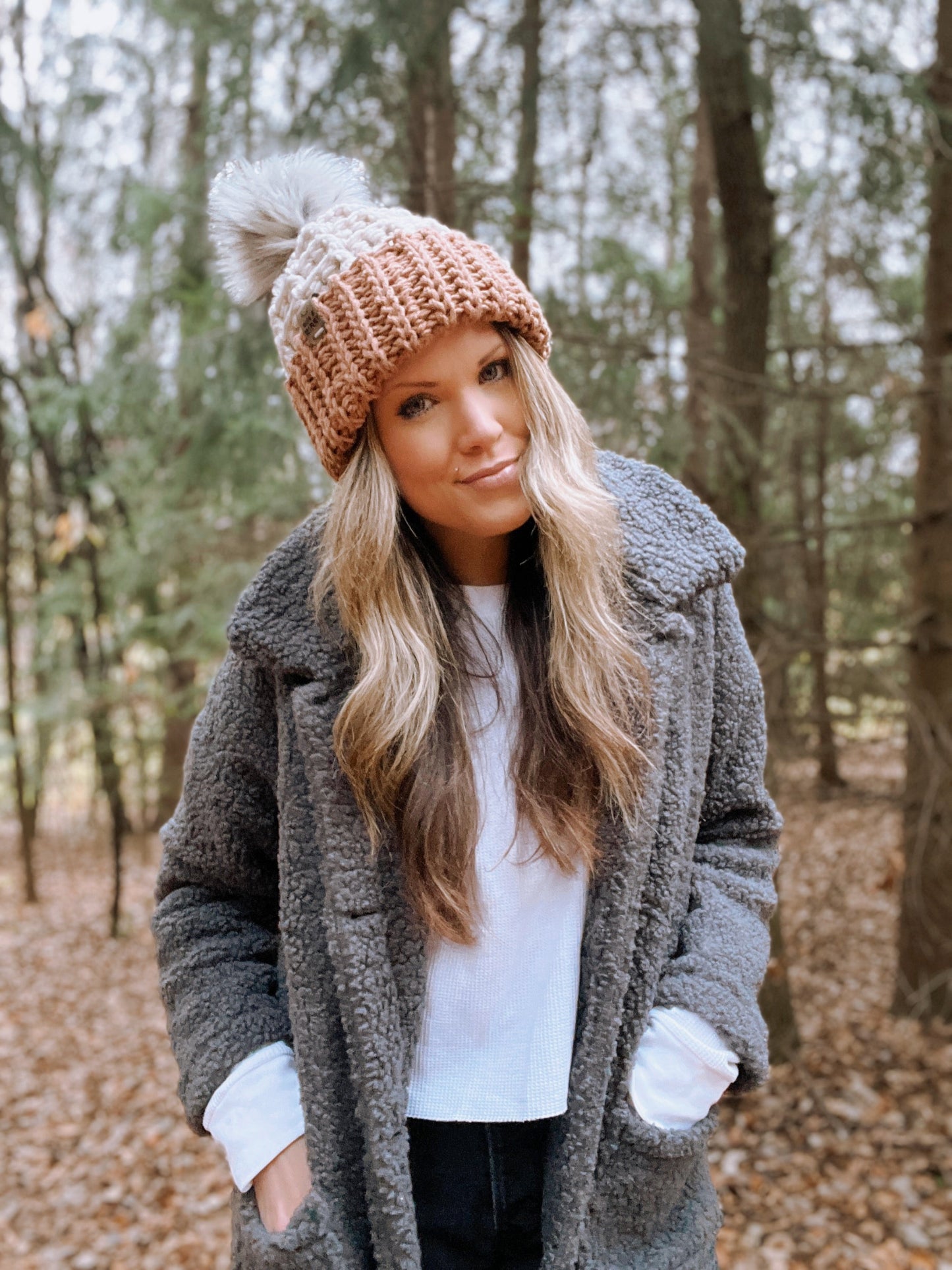 Chunky Waffle Fold Beanie | Cider & Linen