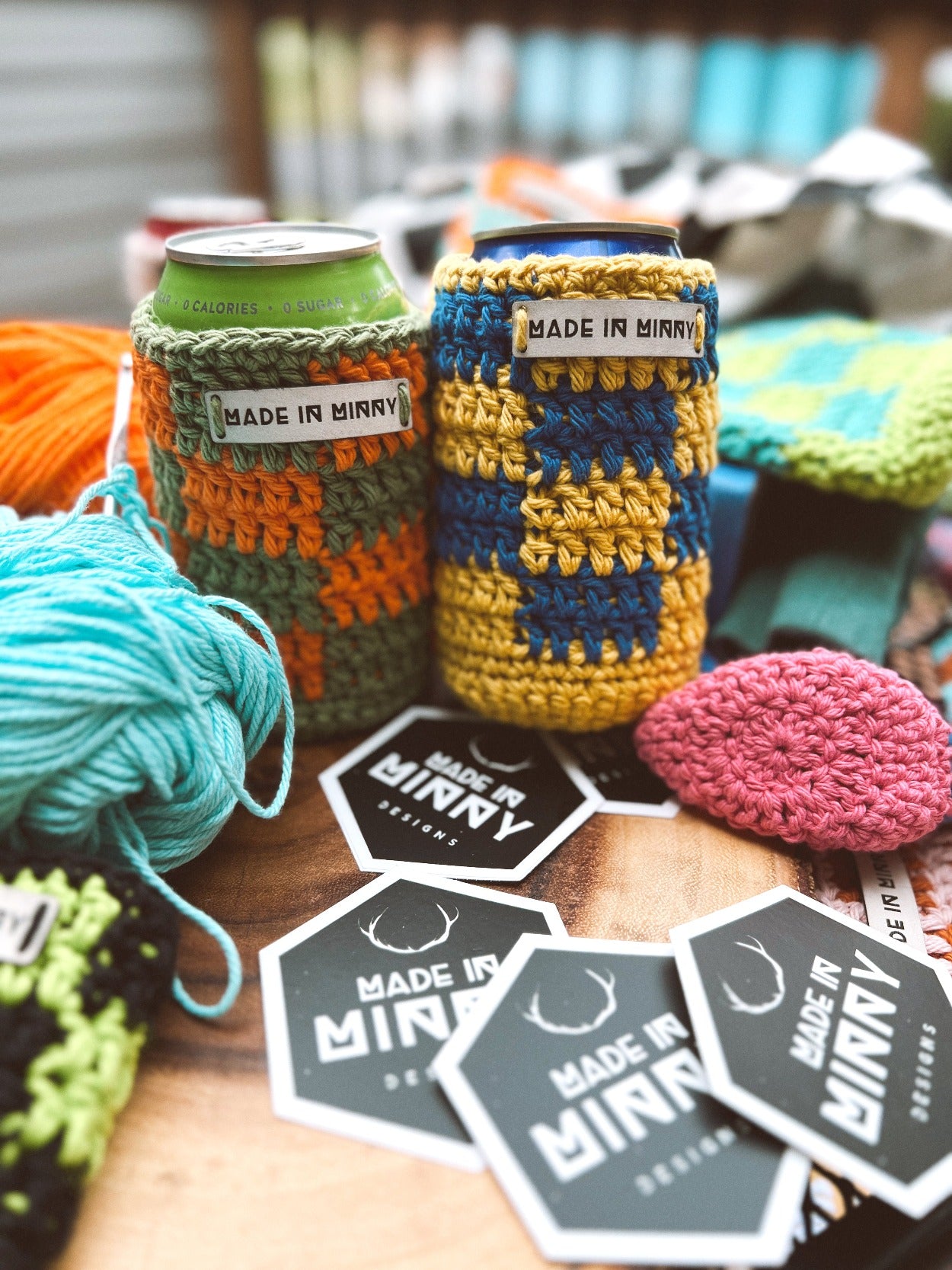 Crochet Pattern: Check Can Coozie