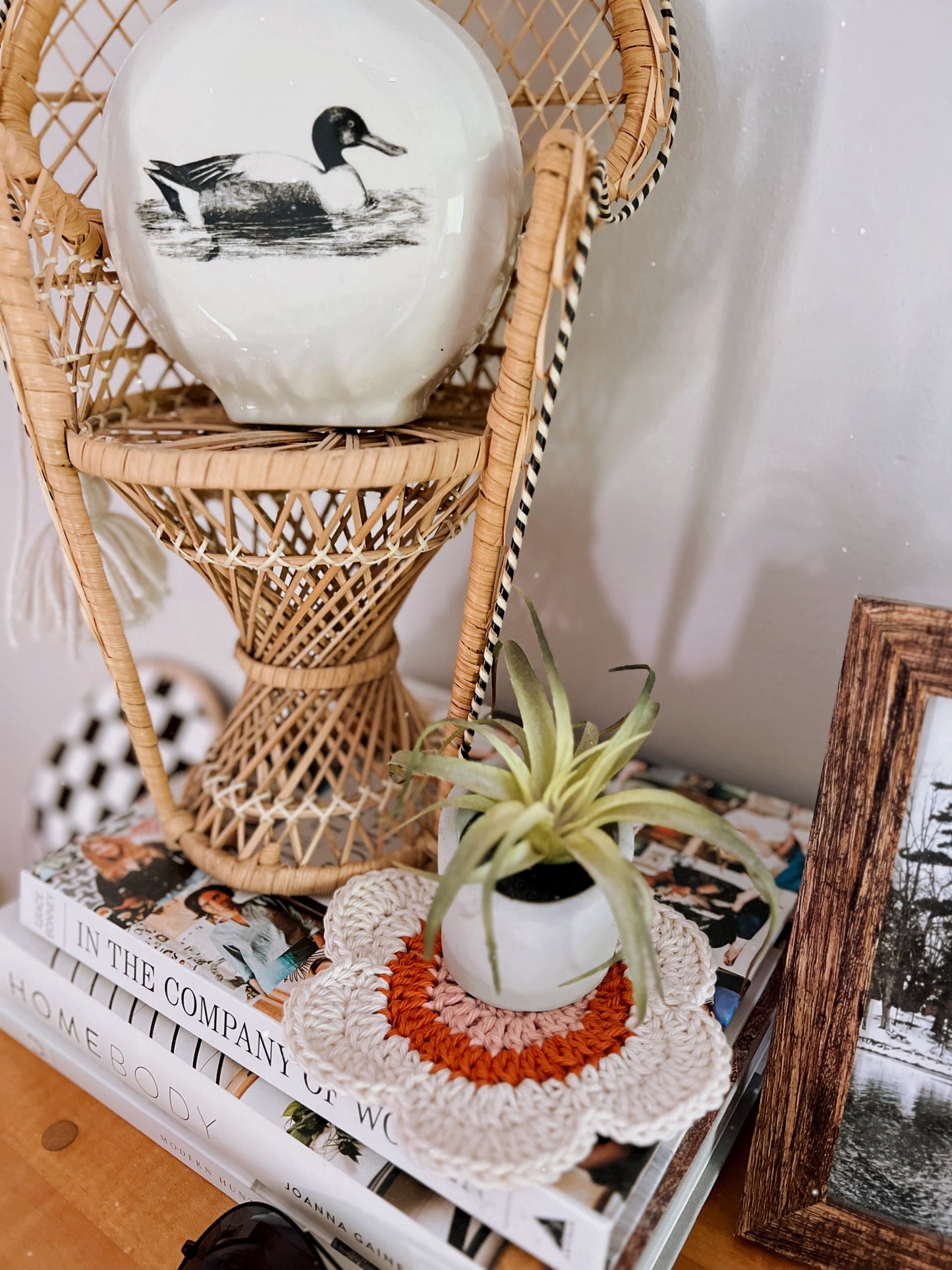 XL Flower Crochet Coaster (multiple colors)