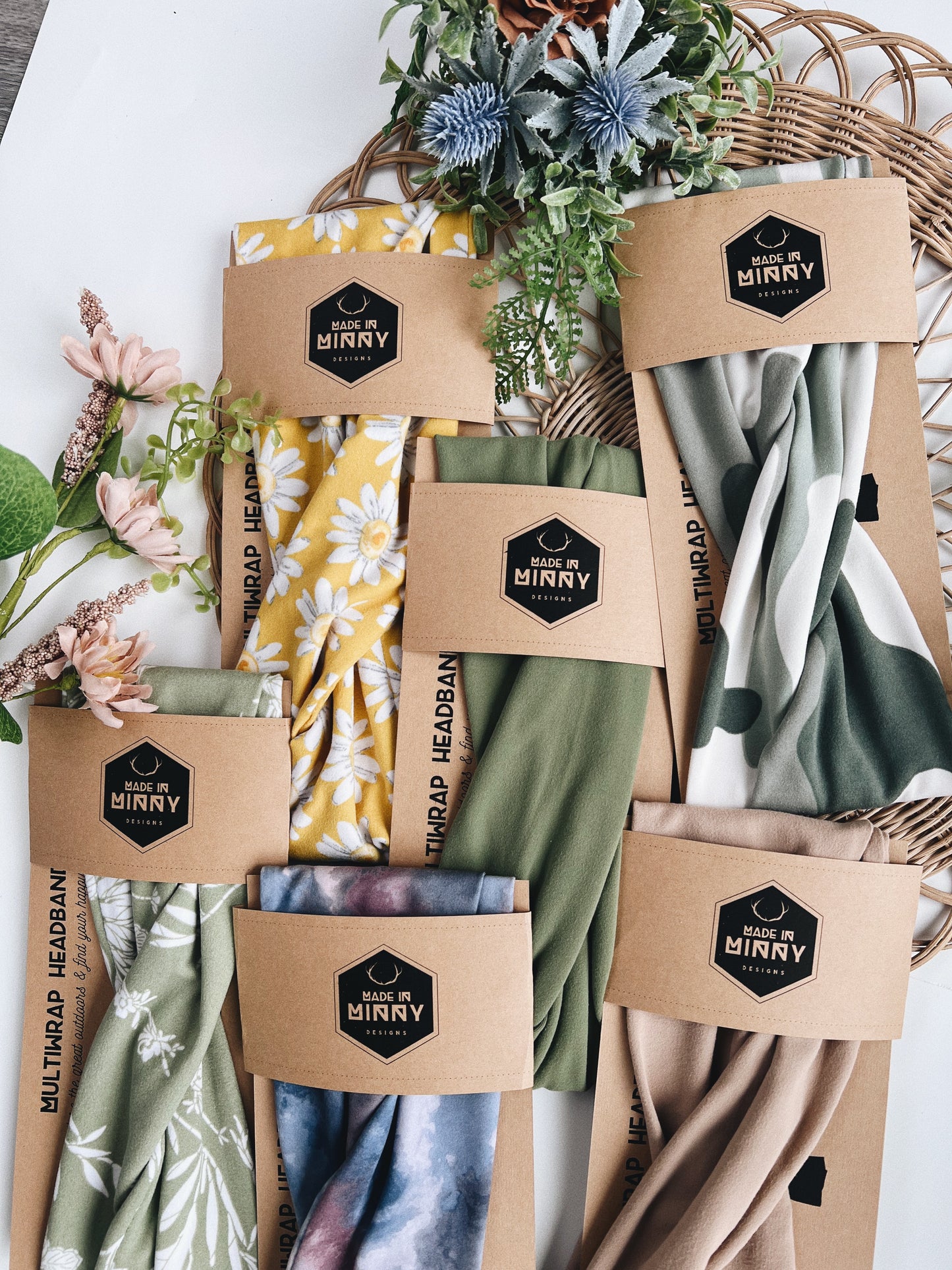 Multiwrap Headband | Green Floral