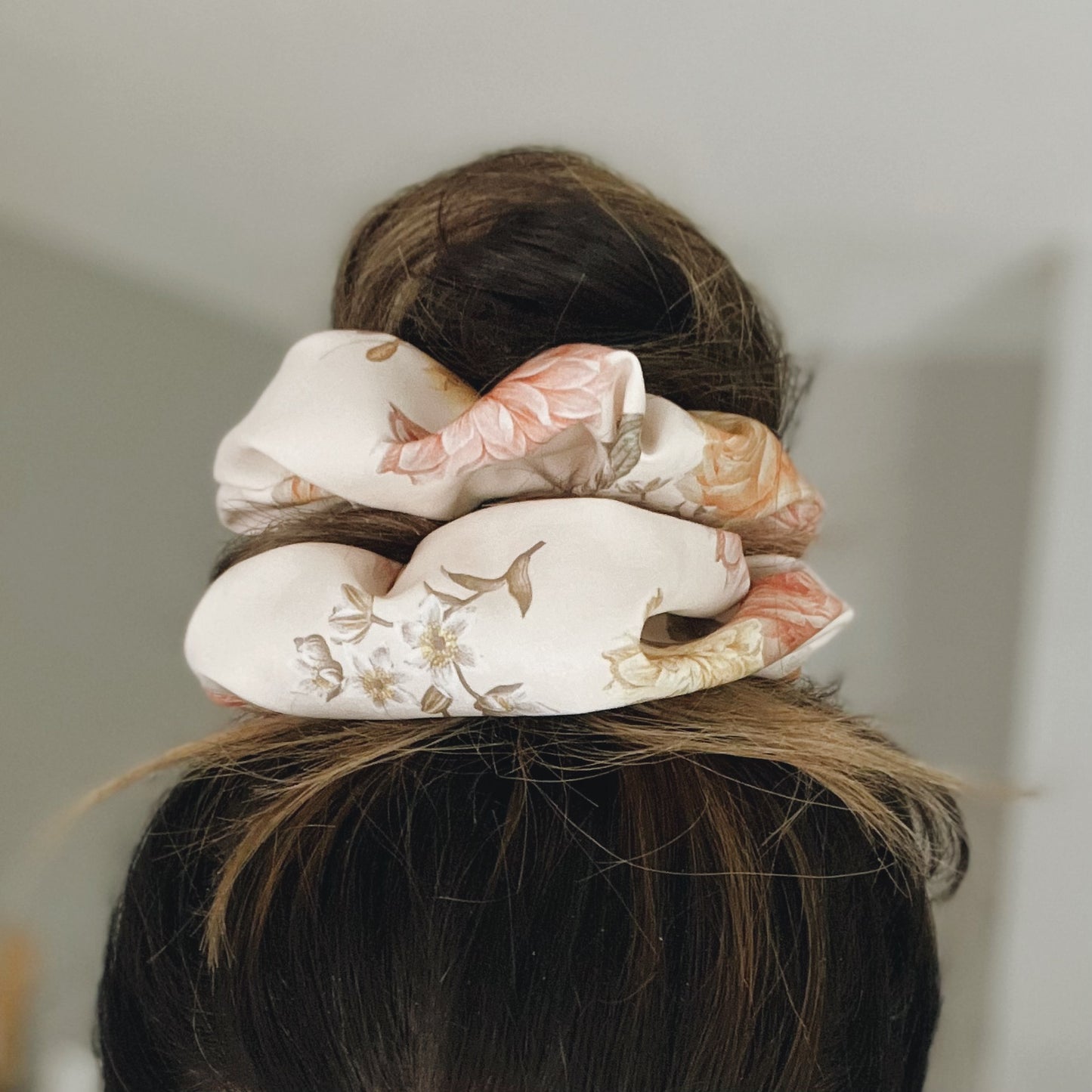 Peachy Floral XL Scrunchie