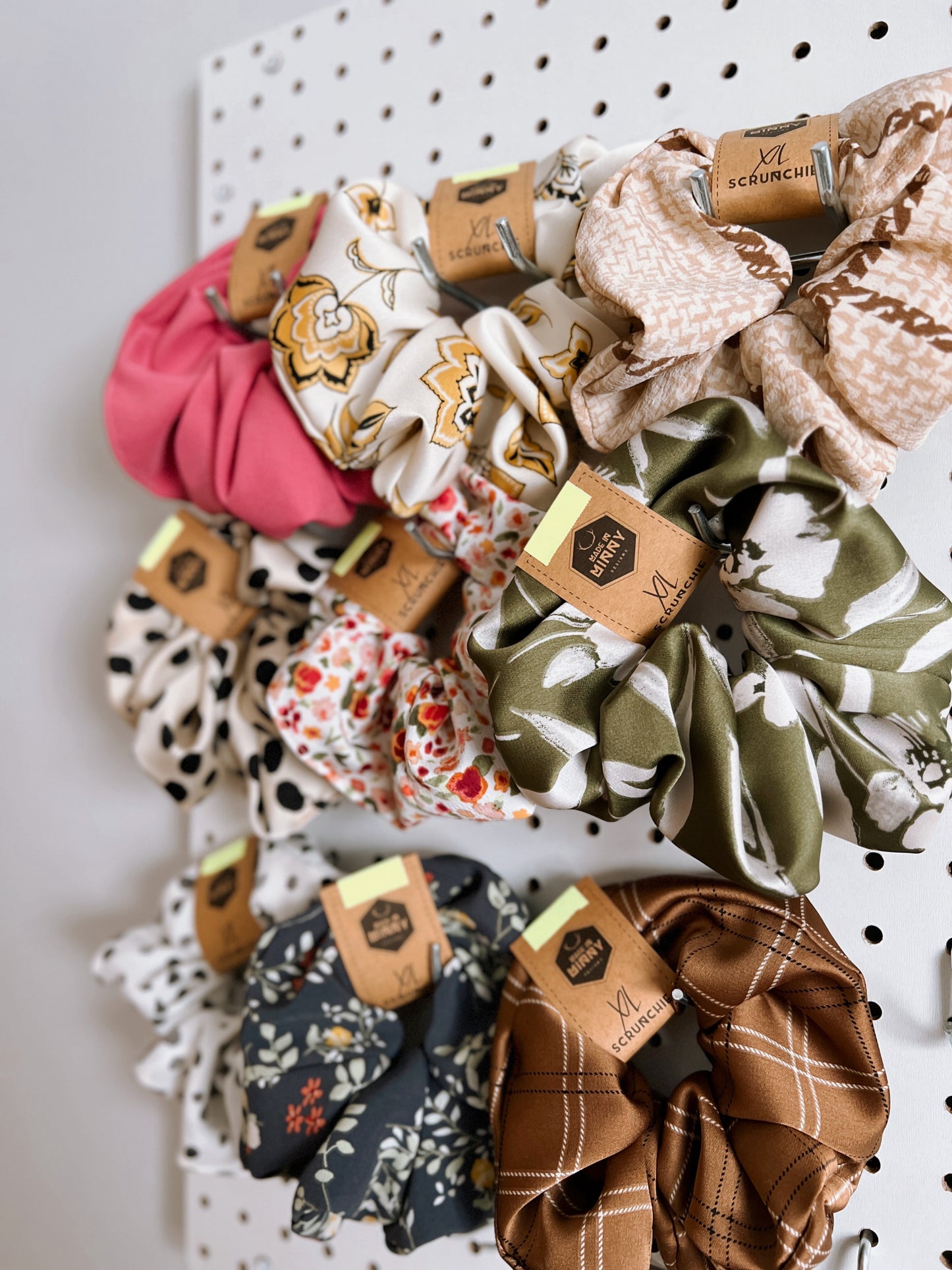 Plaid & Beige XL Scrunchie