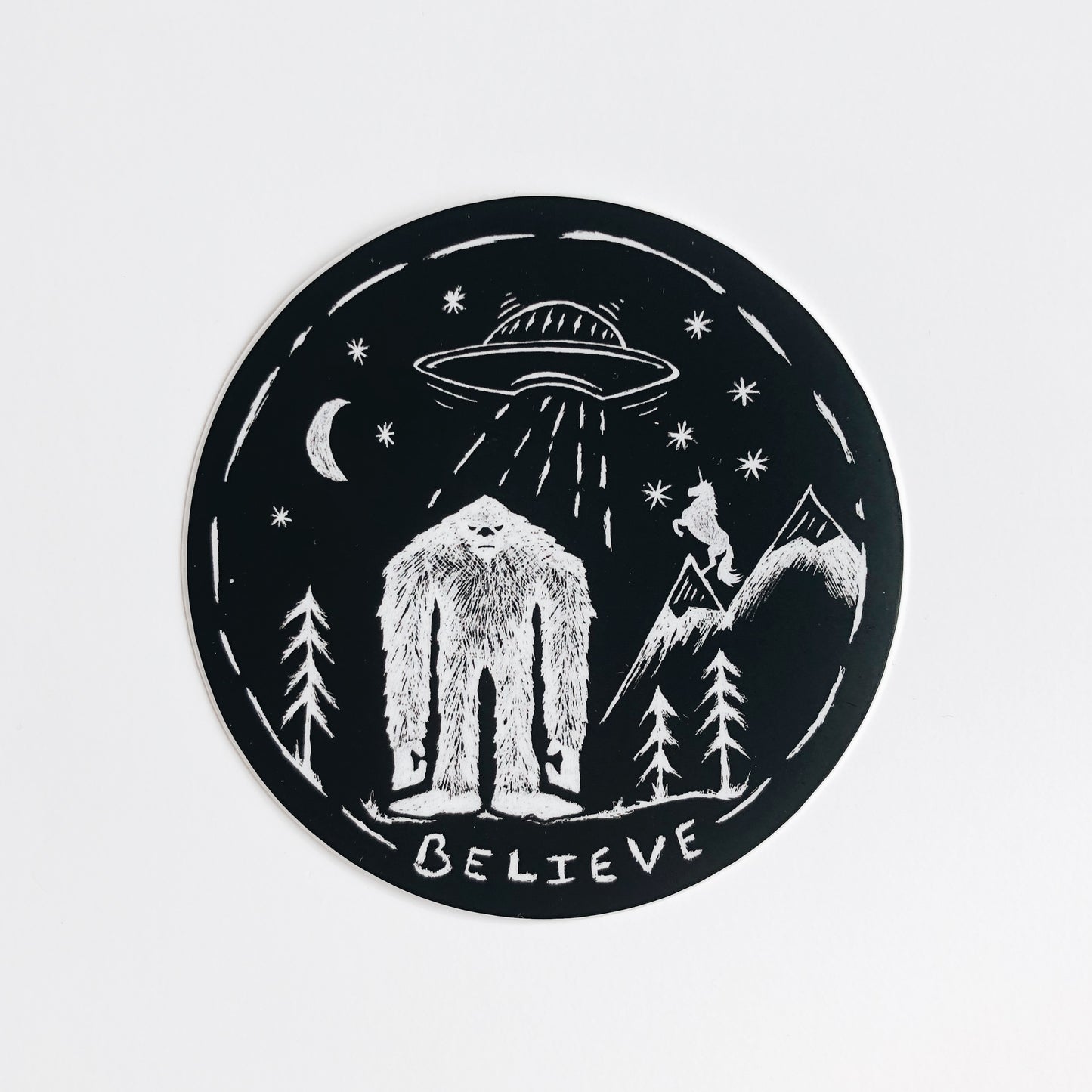 'Believe' Vinyl Sticker