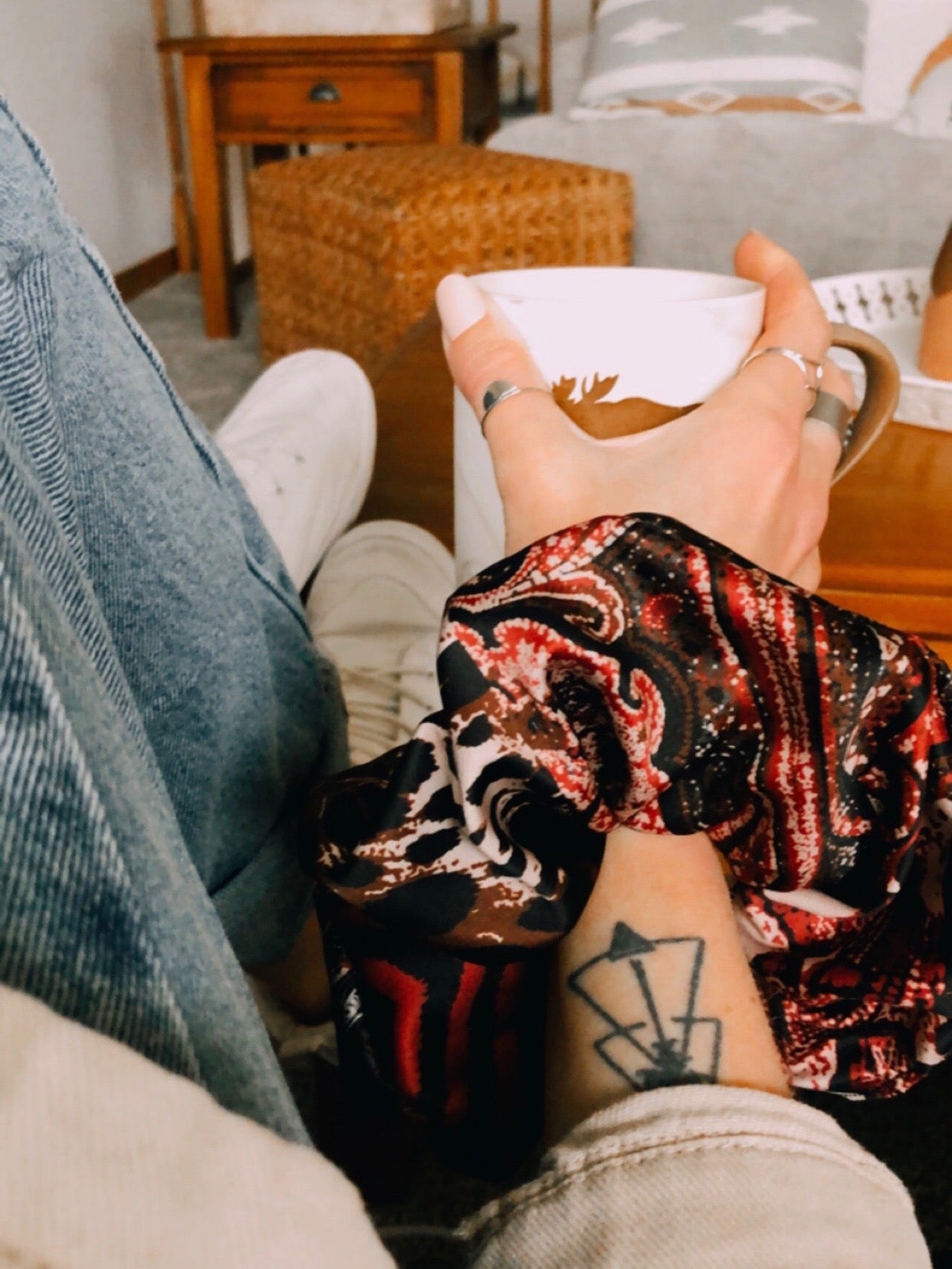 Red Multi XL Scrunchie