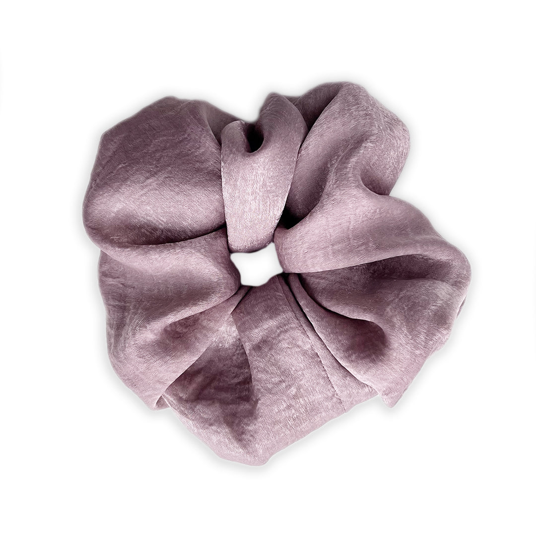 Mauve Textured Satin XL Scrunchie