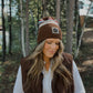 Minny Beanie | Brown Multi Stripe