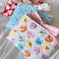 Candy Hearts Quilted Book Sleeve