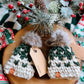 Fair Isle Chunky Beanie Christmas Ornaments (set of 2)