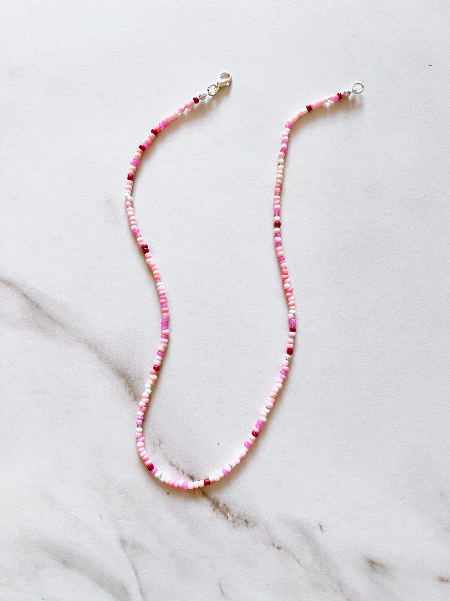 Let’s Love Dainty Beaded Necklace