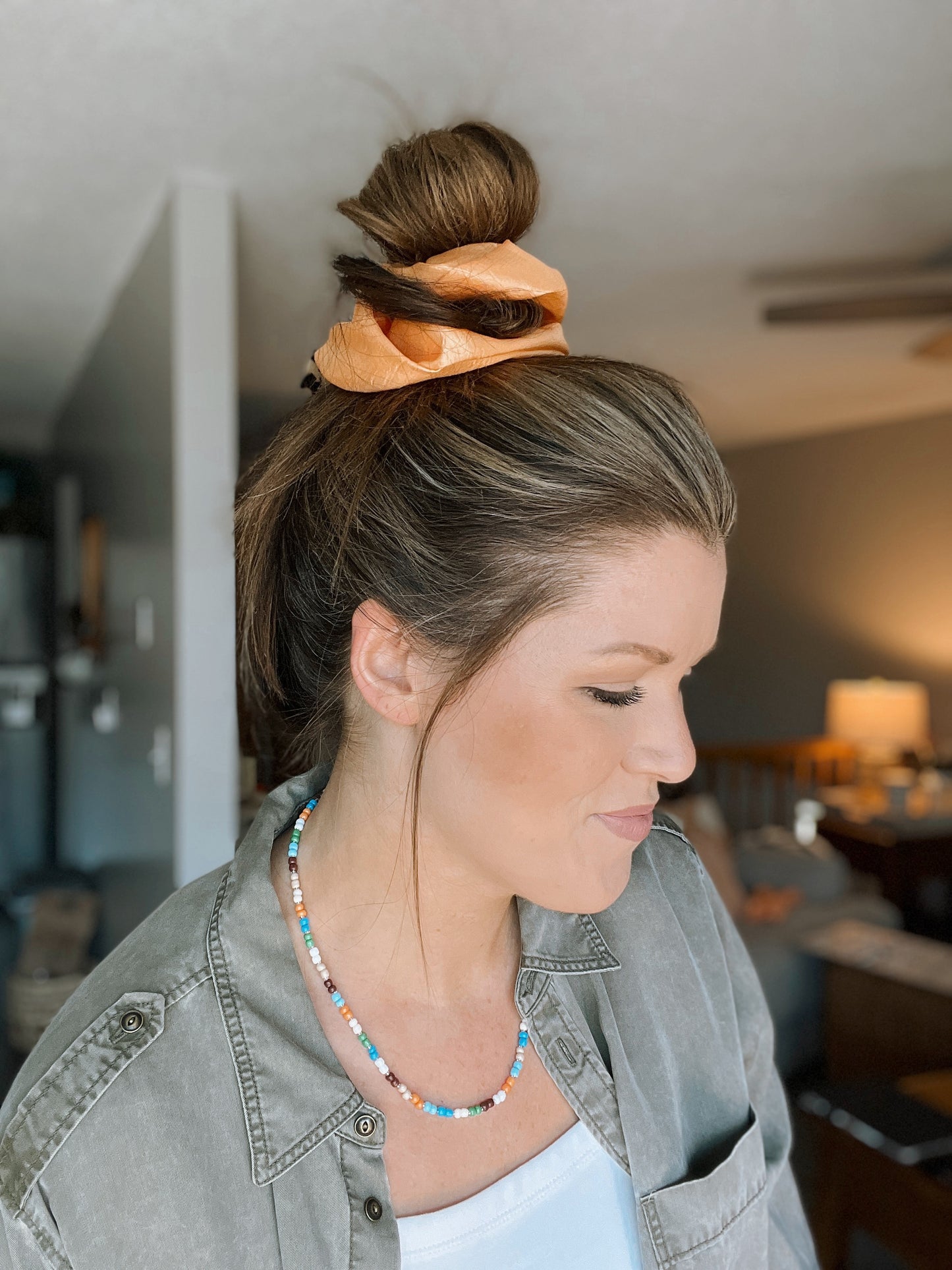 Bright Peach XL Scrunchie