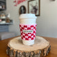 Coffee Cup Sleeve | Pink & Red Check