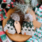 Fair Isle Chunky Beanie Christmas Ornaments (set of 2)