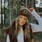 Minny Beanie | Brown Multi Stripe