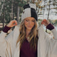 Cloudfold Classic Beanie | Black & Linen Colorblock