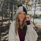 Cloudfold Classic Beanie | Black & Linen Colorblock