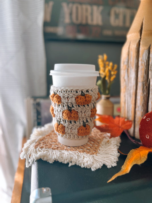 Coffee Cup Sleeve | Cream Pumpkin