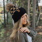 Wild Plaid Beanie | Black, Olive & Tan