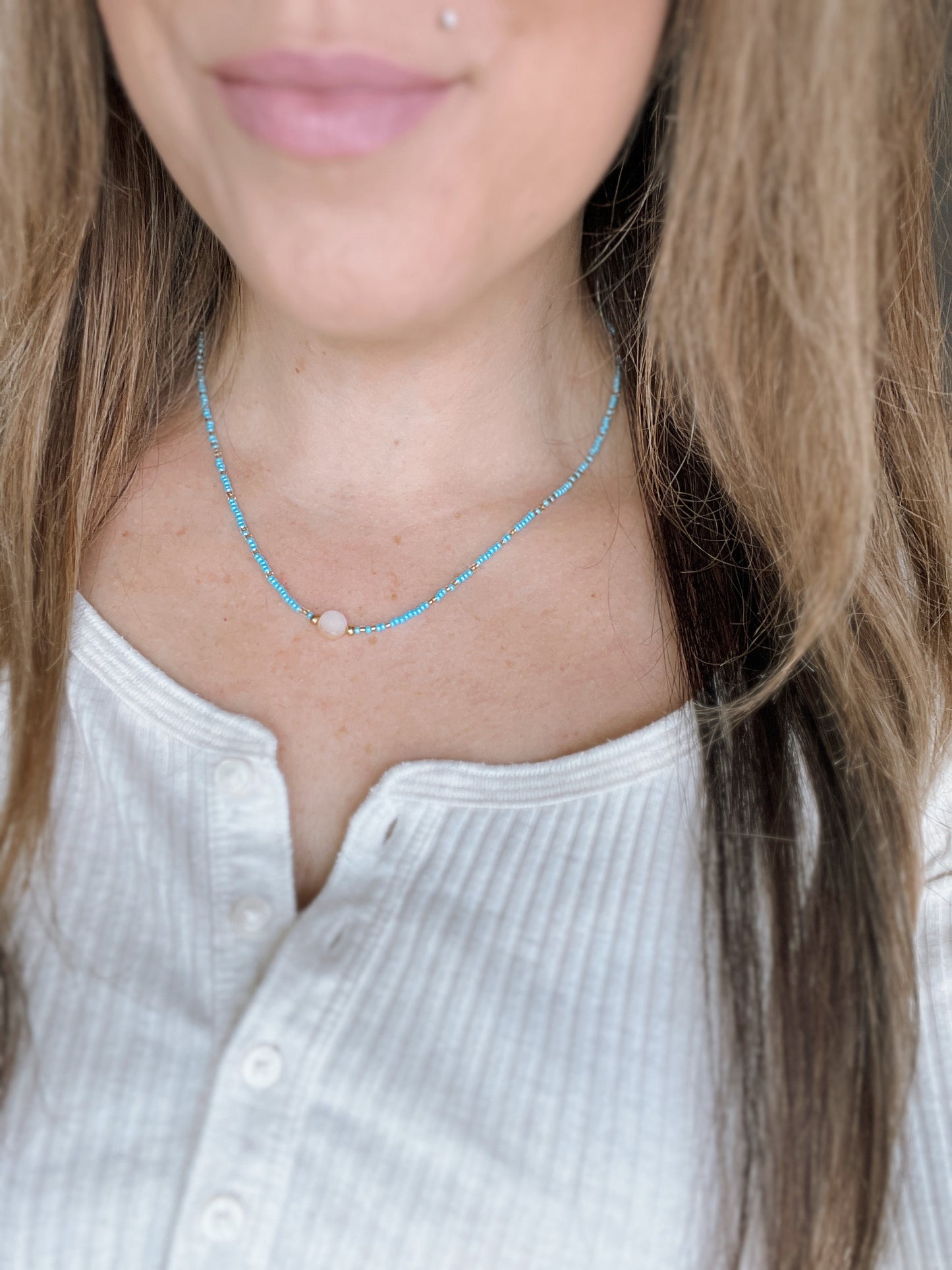 Skyline Dainty Beaded Necklace