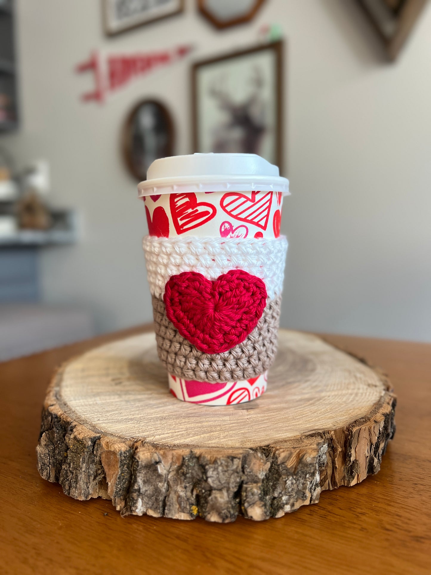 Coffee Cup Sleeve | Red Heart