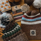 Minny Beanie | Brown Multi Stripe