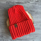 Daily Ribbed Beanie | Bright Red