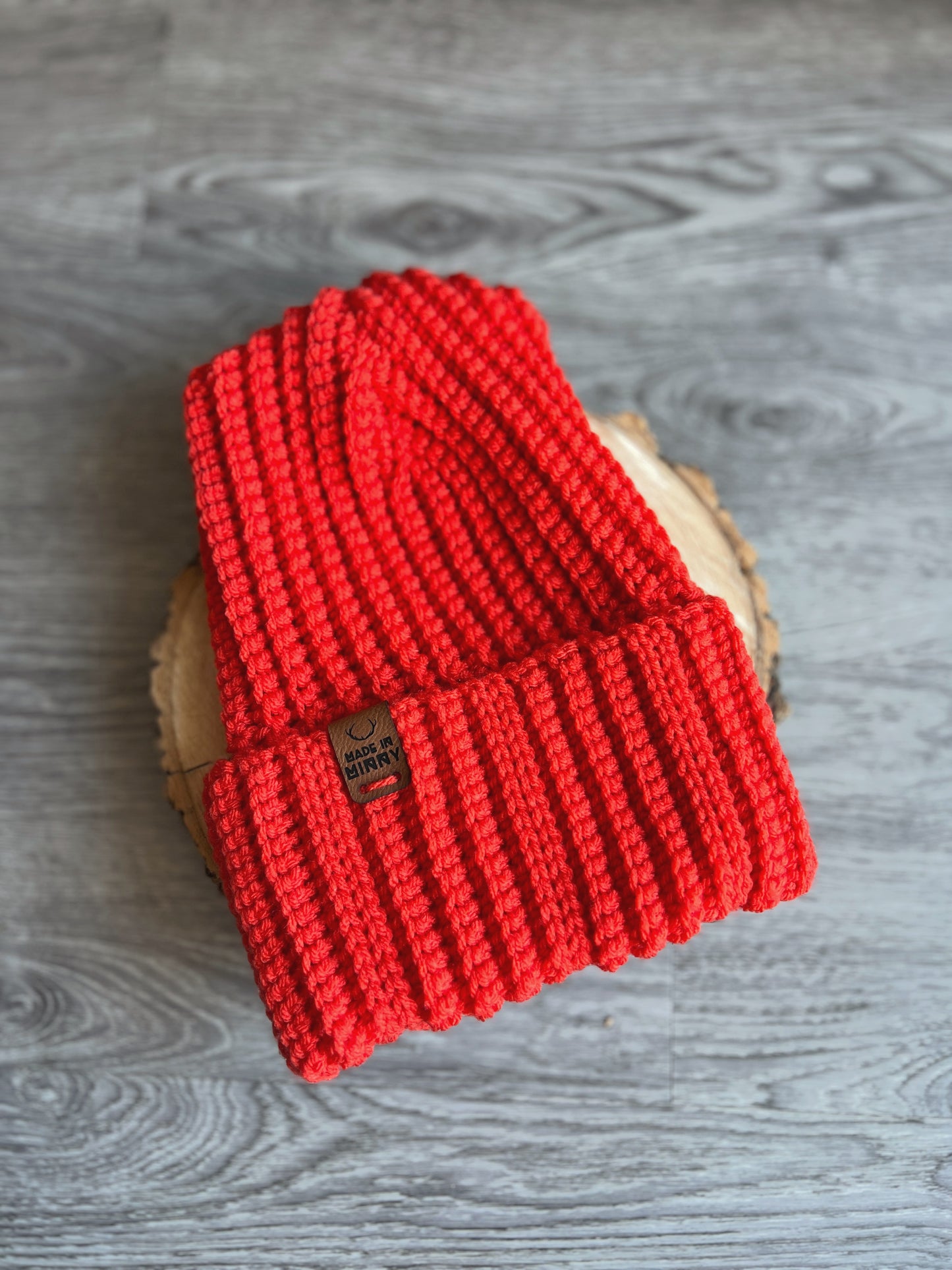 Daily Ribbed Beanie | Bright Red