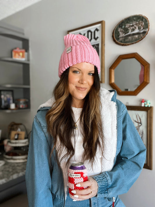 Daily Ribbed Beanie | Pretty Pink