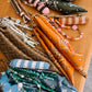 Scarf & Bead Layered Bag Charm | CUSTOM