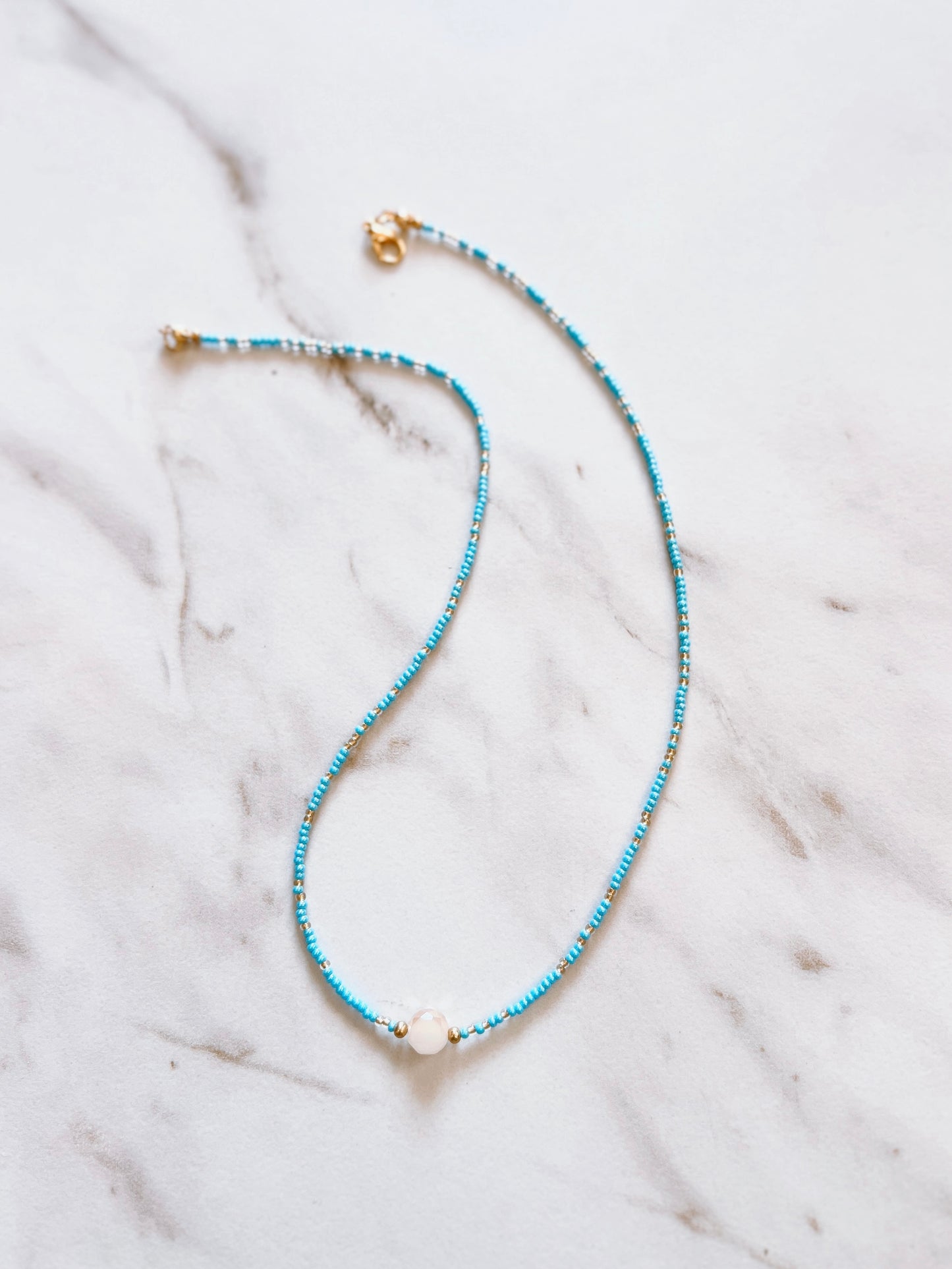 Skyline Dainty Beaded Necklace