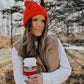 Daily Ribbed Beanie | Bright Red