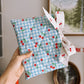 Cherry Picnic Quilted Book Sleeve