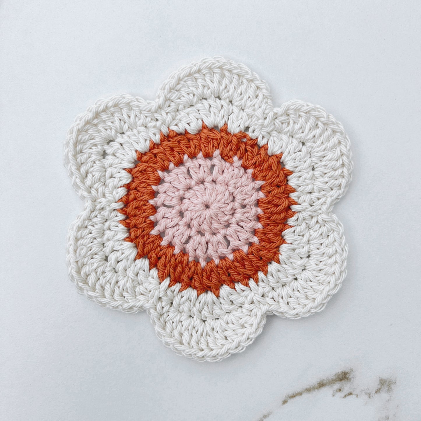 XL Flower Crochet Coaster (multiple colors)