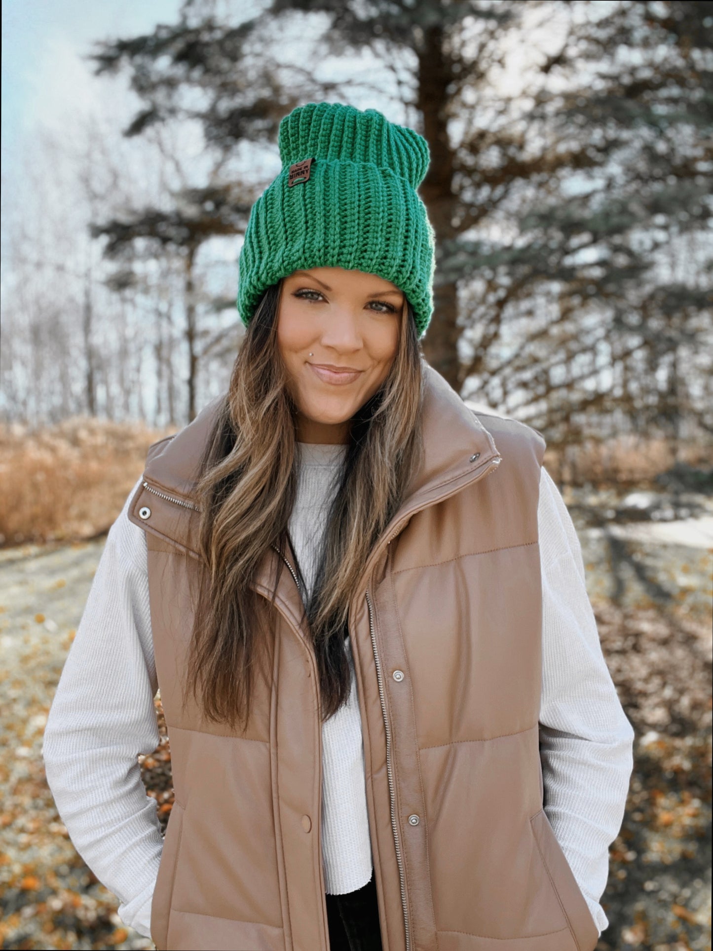 Daily Ribbed Beanie | Green